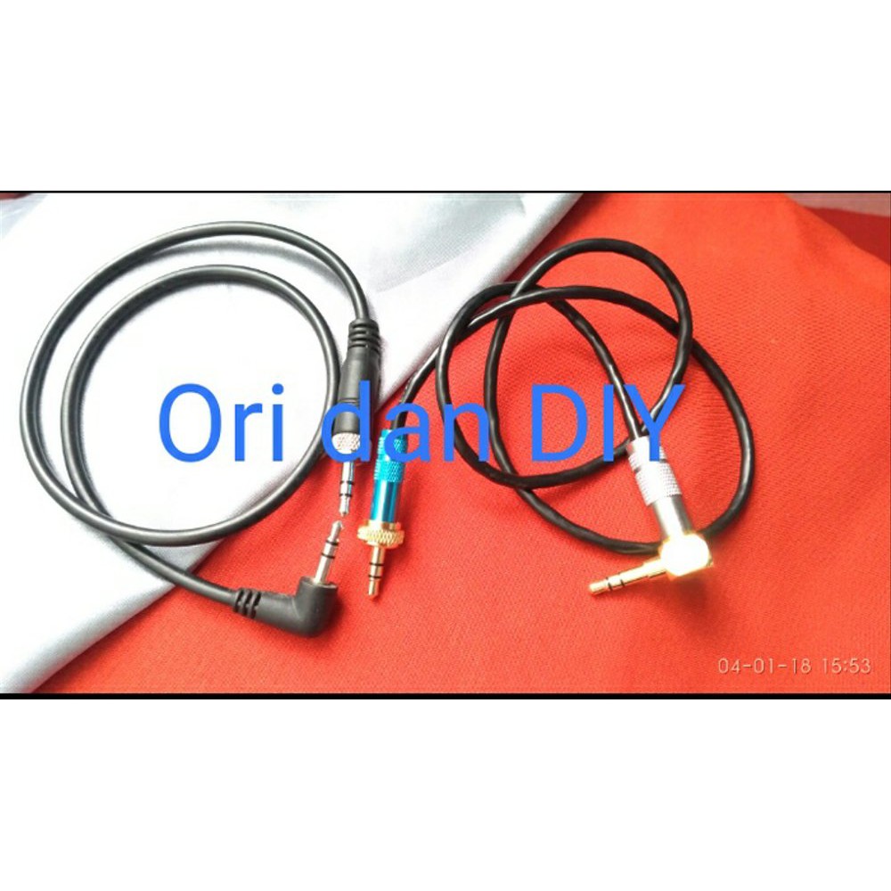 Jack 3.5mm derat dalam to jack 3.5mm L untuk audio klipon t lop9