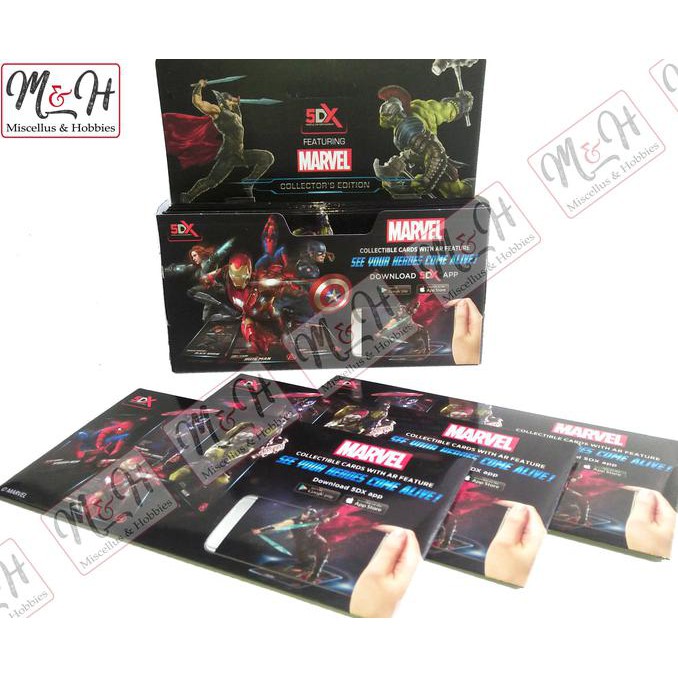 Marvel 5Dx Mobile Kartu Augmented Reality ( 10 Amplop )