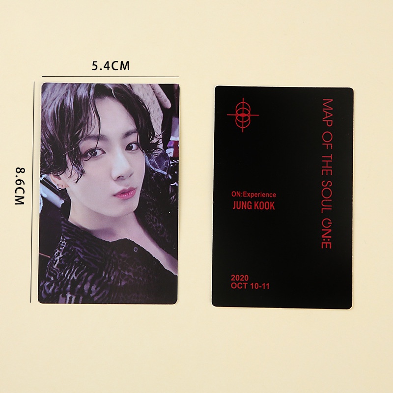7pcs K-POP BTS Map of The Soul ON:E DVD Photocards Kartu Lomo Koleksi Kartu Tiket Khusus