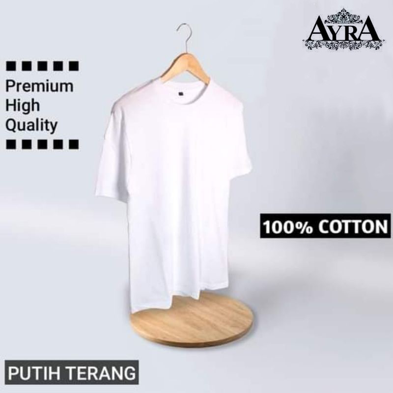 Kaos Polos Pria Lengan Pendek Cotton Combet 30s Premium