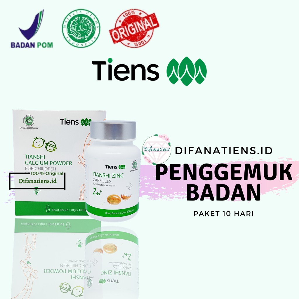 PENGGEMUK BADAN TIENS| SUPLEMEN PENGGEMUK BADAN| SUSU PENGGEMUK BADAN | PENGGEMUK HERBAL| ZINC| NHCP