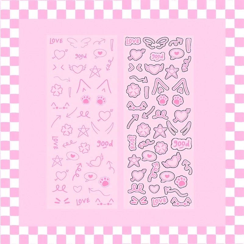 

[pearlyblossom] doodle deco sticker
