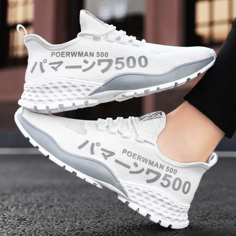 TBIG [COD] Sepatu Sneakers Pria POWERMAN500 Sepatu Import Pria Sekolah Kuliah Kerja