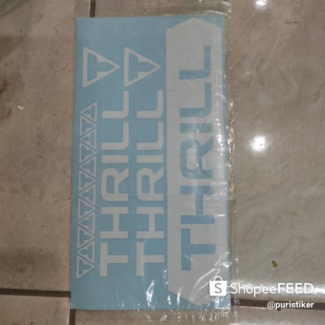 Stiker sepeda frame set Thrill cutting sticker