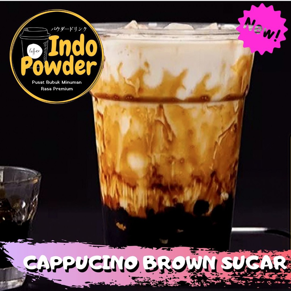 Cappuccino BROWN SUGAR Powder Drink 1Kg - Bubuk Minuman Cappuccino Brown sugar 1Kg