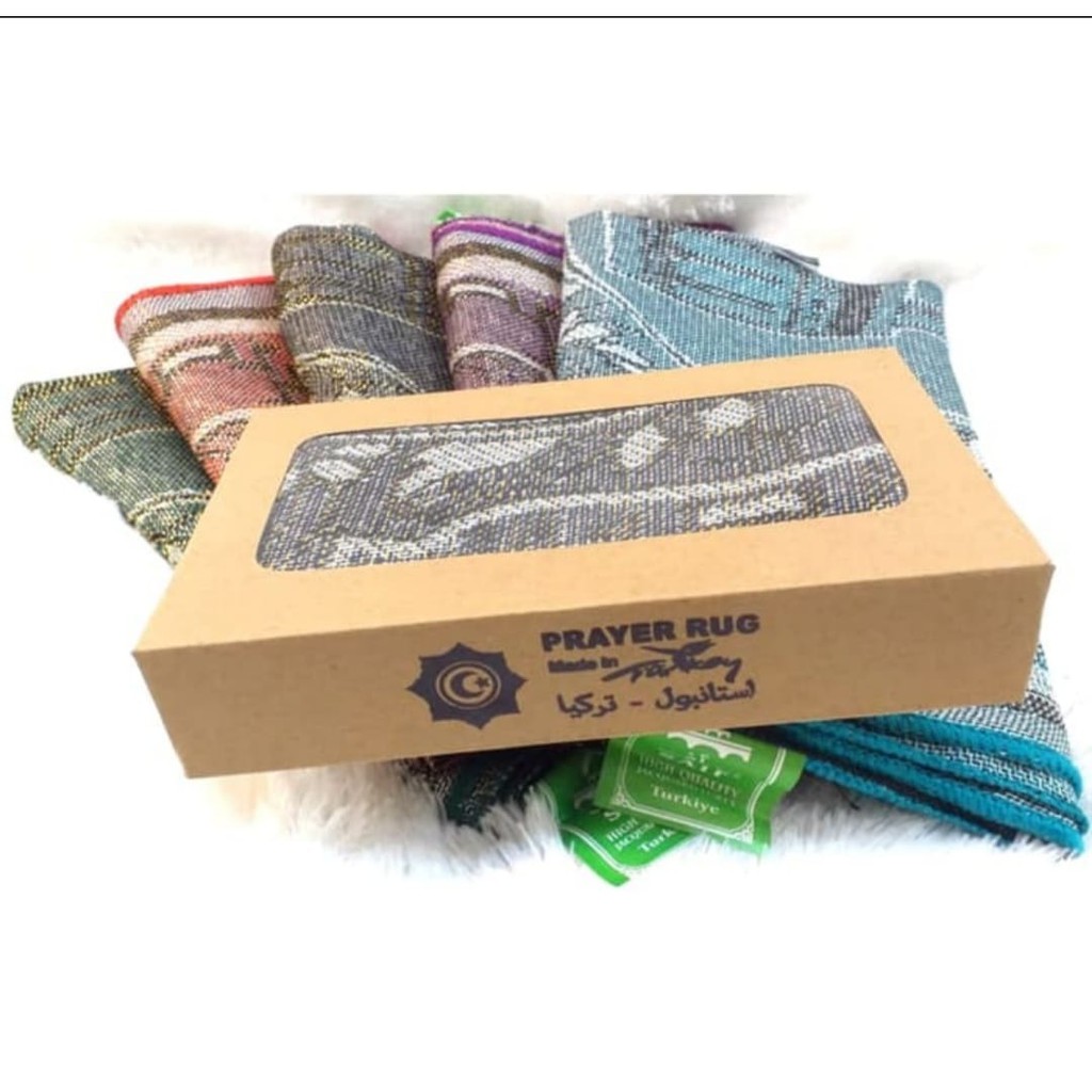 sajadah murat plus box/sajadah turkey dewasa tipis/bisa COD