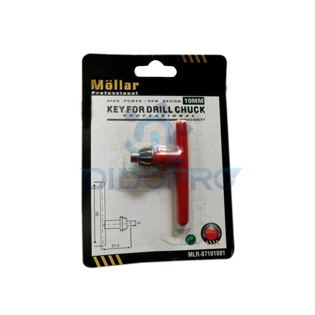 Kunci Kepala Bor / Key For Drill Chuck 10 mm / 10mm MOLLAR