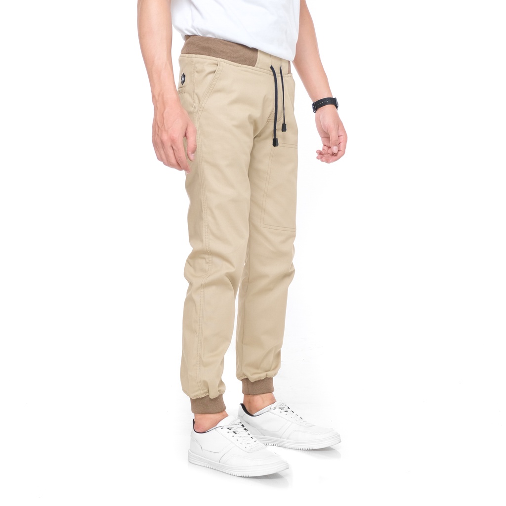 Celana Panjang Joger Pria Jogger Pants Cowok Premium Saku Resleting Waterproof