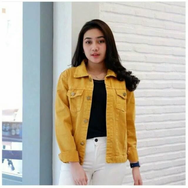 JAKET BIONDY / JAKET JEANS WASH WANITA /MURAH _MERIAH