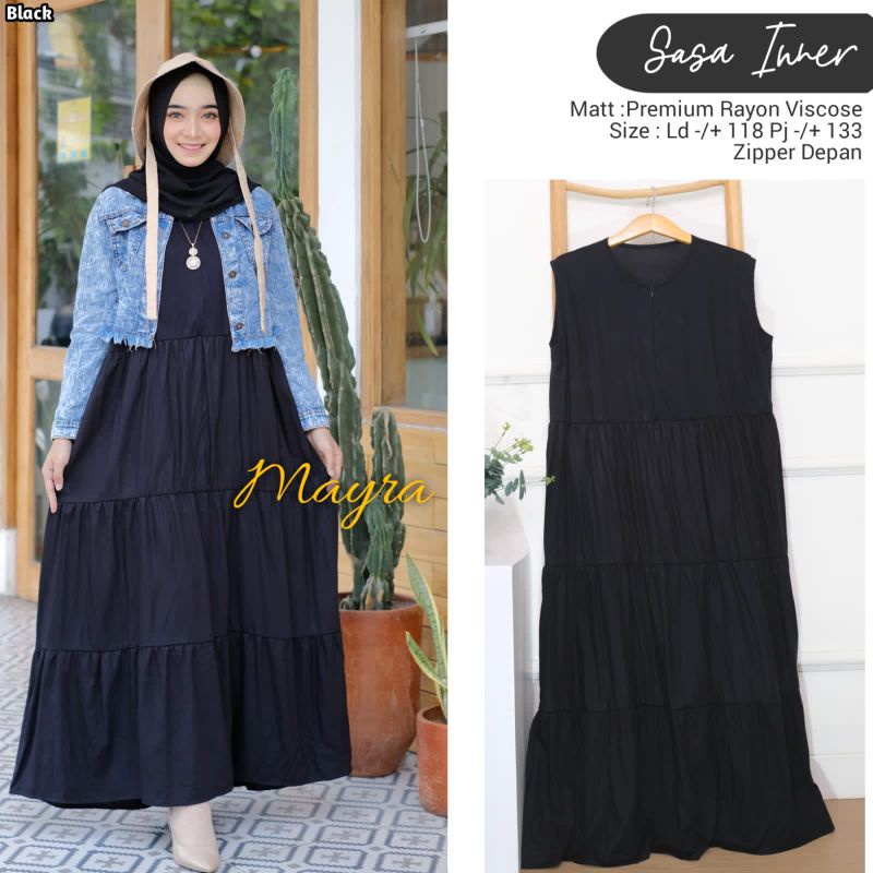 SASA INNER MAXY POLOS || PREMIUM RAYON VISCOSE ||  NO OUTER ONLY INNER