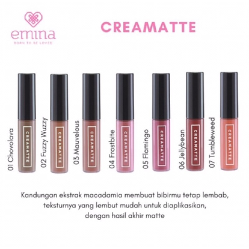 Emina Creamatte Lip Cream / Emina Lip Cream