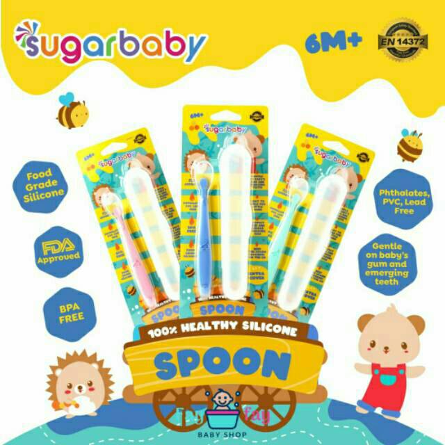 Sugar baby silicon spoon with case