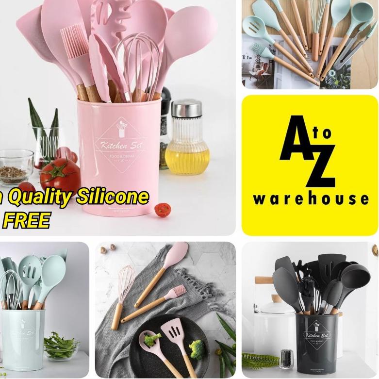 Terbaru Silikon Utensil Peralatan Masak Silicone Utensil Set 11 Pcs Sutil 시