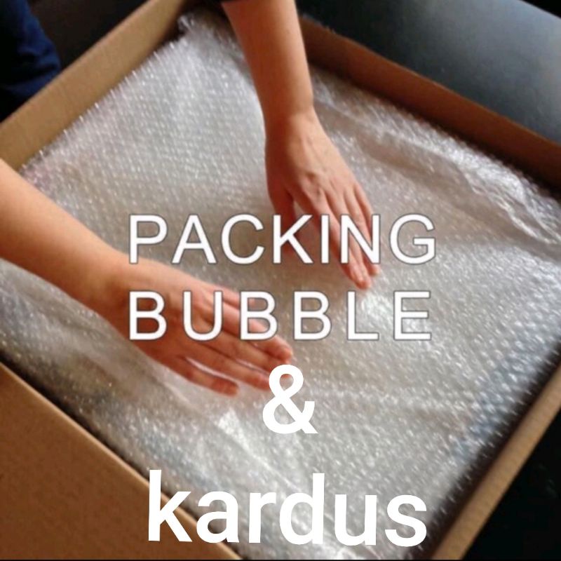 

packing bubble wrap & kardus