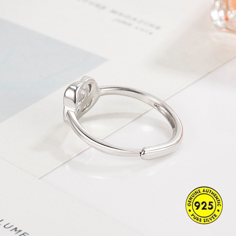 Cincin Desain Bunga Mawar Simple Untuk Wanita U1016