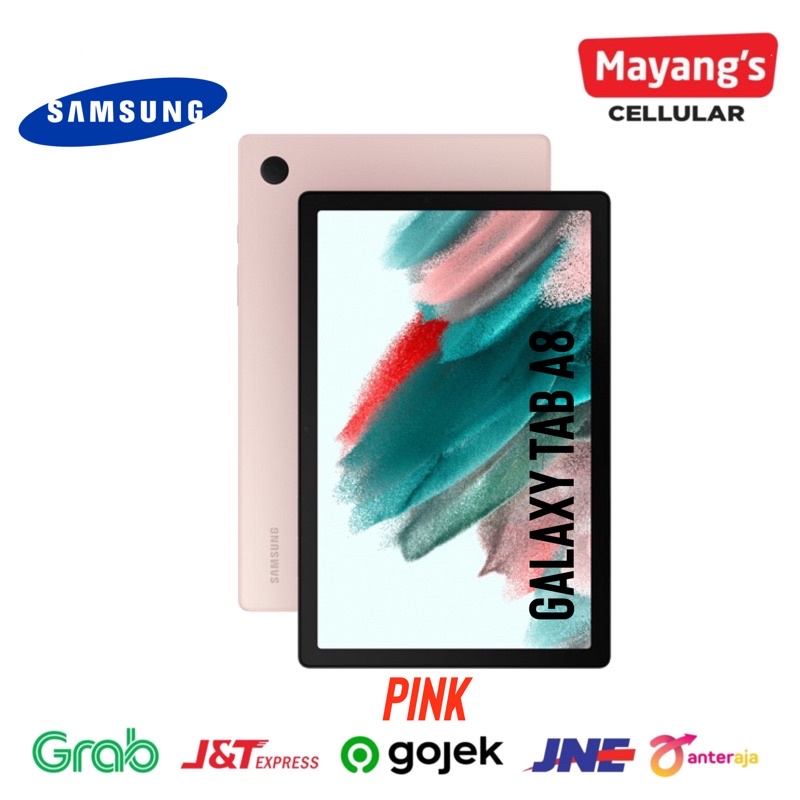 samsung galaxy Tab A8 2022 4/128gb cellular-3/32gb wifi only Garansi Resmi 1 Tahun-Pink