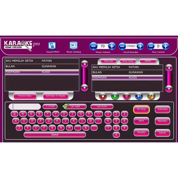 Software Matrix Karaoke Pro Home Version