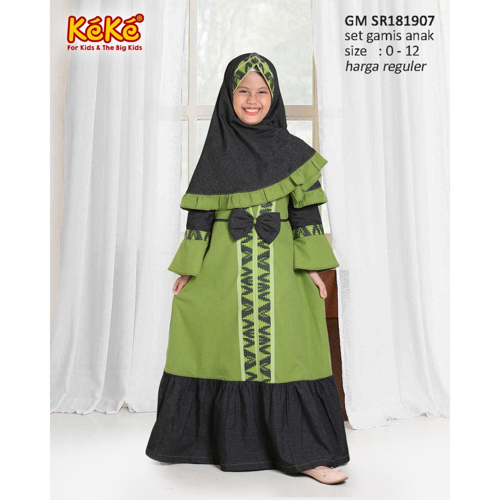 Busana_Keke ~ Setelan Gamis Anak GM SR181907 By KEKE