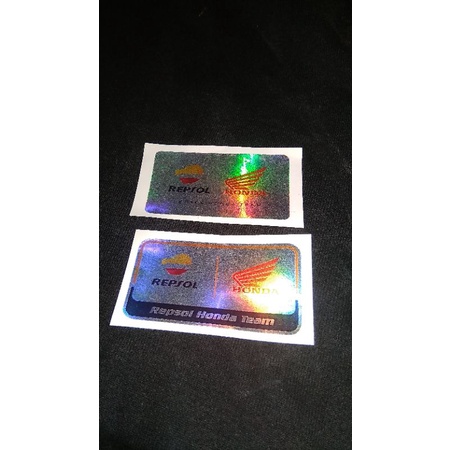 sticker hologram vinyl logo Repsol Honda