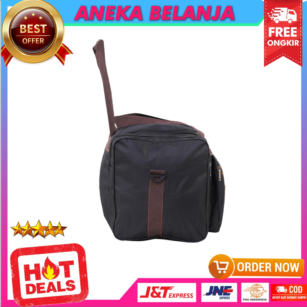 Tas Travel Jinjing Archie Hitam Tas Mudik Travel Multifungsi Muat Banyak Harga Ekonomis