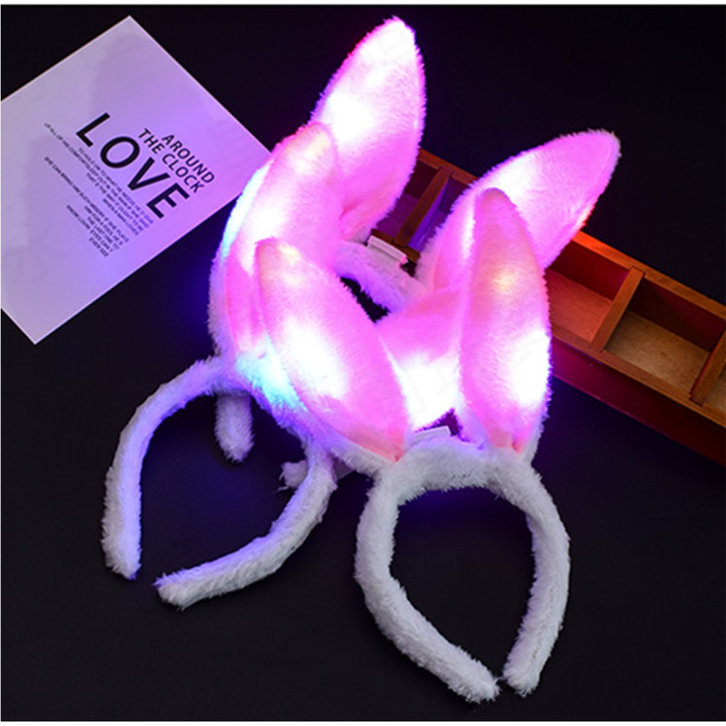 Bando lampu LED/Bunny telinga kelinci/party natal tahun baru Tanduk untuk Pesta Ulang Tahun Menyala/