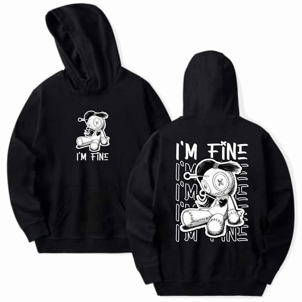 SWEATER HOODIE JUMPER POLOS PRIA WANITA SWITER MURAH I'M FINE HODIE SWITER