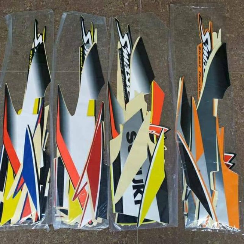 STRIPING STANDAR ORI LIST STIKER MOTOR SMASH 110 SR TAHUN 2005 READY STOK SMASH 110 SR 2005
