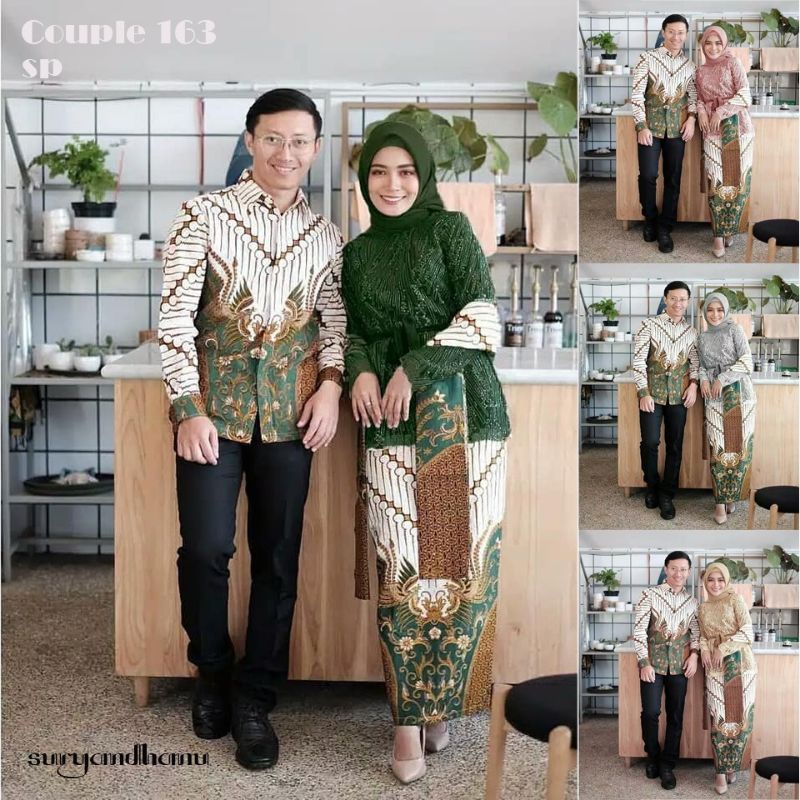 KEBAYA COUPLE BATIK BRUKAT SARIMBIT KEBAYA LAMARAN HIJAB