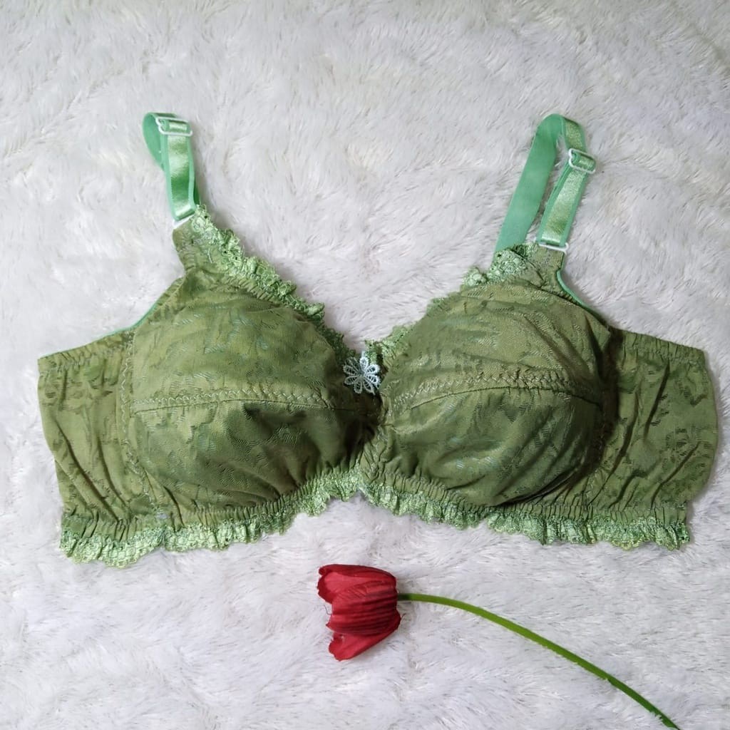 COD Bh brukat bandung bh brukat tanpa kawat busa