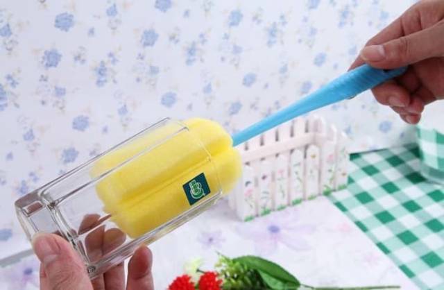 cleaner sponge / spons tongkat pembersih botol - gelas - dot baby / spon botol