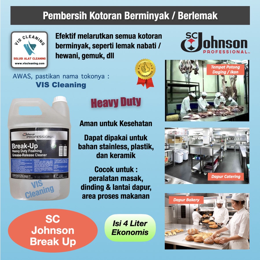 SC Johnson Break Up - Cairan Pembersih Minyak dan Dapur ( 4 L )