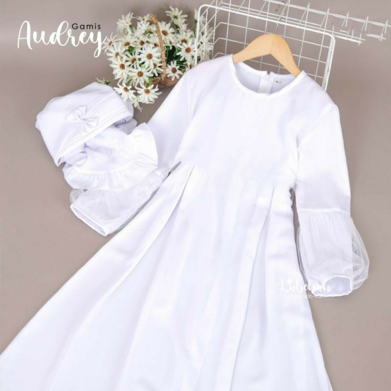 Gamis Putih Anak Kekinian 2022 Terbaru Mix Tile Dot Terbaru Yang Lagi Viral Saat Ini