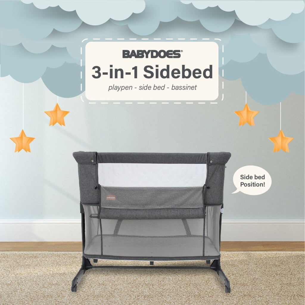 Box Bayi Baby Does CH 169 SN 3in1 Side Bed Baby Box Ranjang Bayi Baby Does