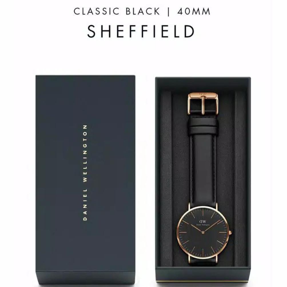 BISA BAYAR DI TEMPAT JAM TANGAN UNISEX PRIA WANITA DW PREMIUM KULIT DIAMETER 4 CM DAN 3,2 CM || JAM