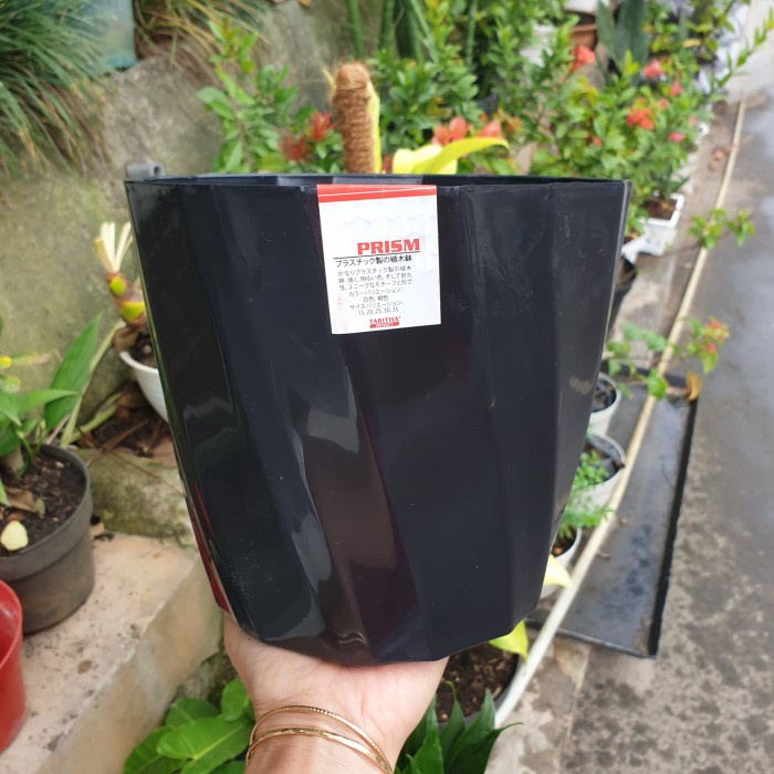 TABITHA PRISMA 25 : pot bunga twist flower uk 25 (20cm) cantik glosi