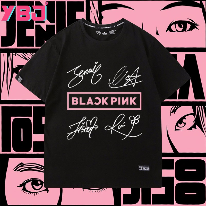 T-shirt Kaos BLACKPINK + TANDA TANGAN Premium Quality