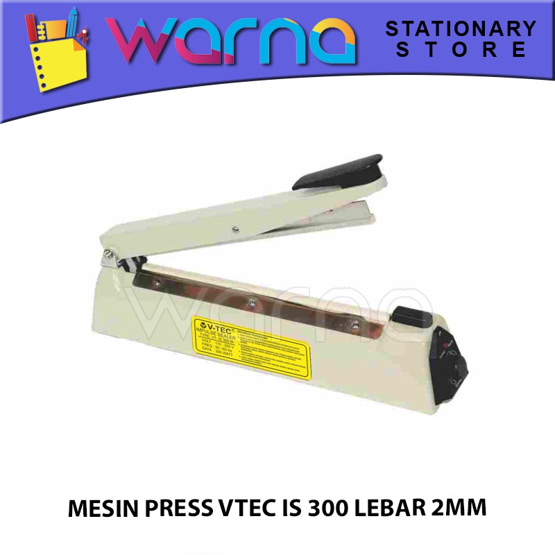 MESIN PRESS PLASTIK SEALER IMPULSE SEALAER ALAT PRESS VTEC IS 300 LEBAR 2MM