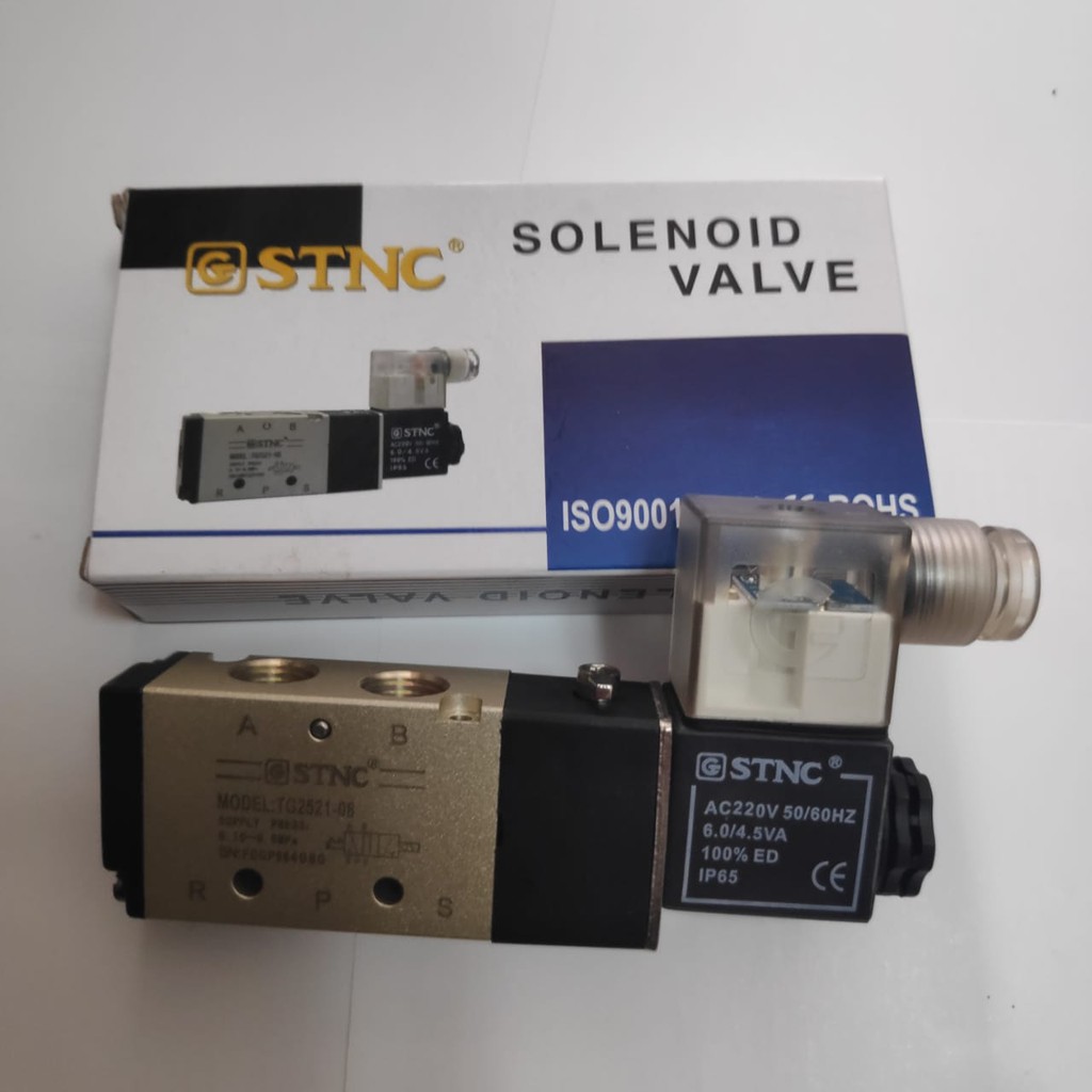 Jual Selenoid valve pneumatic STNC TG2521-08 220V Selenoid valve ...