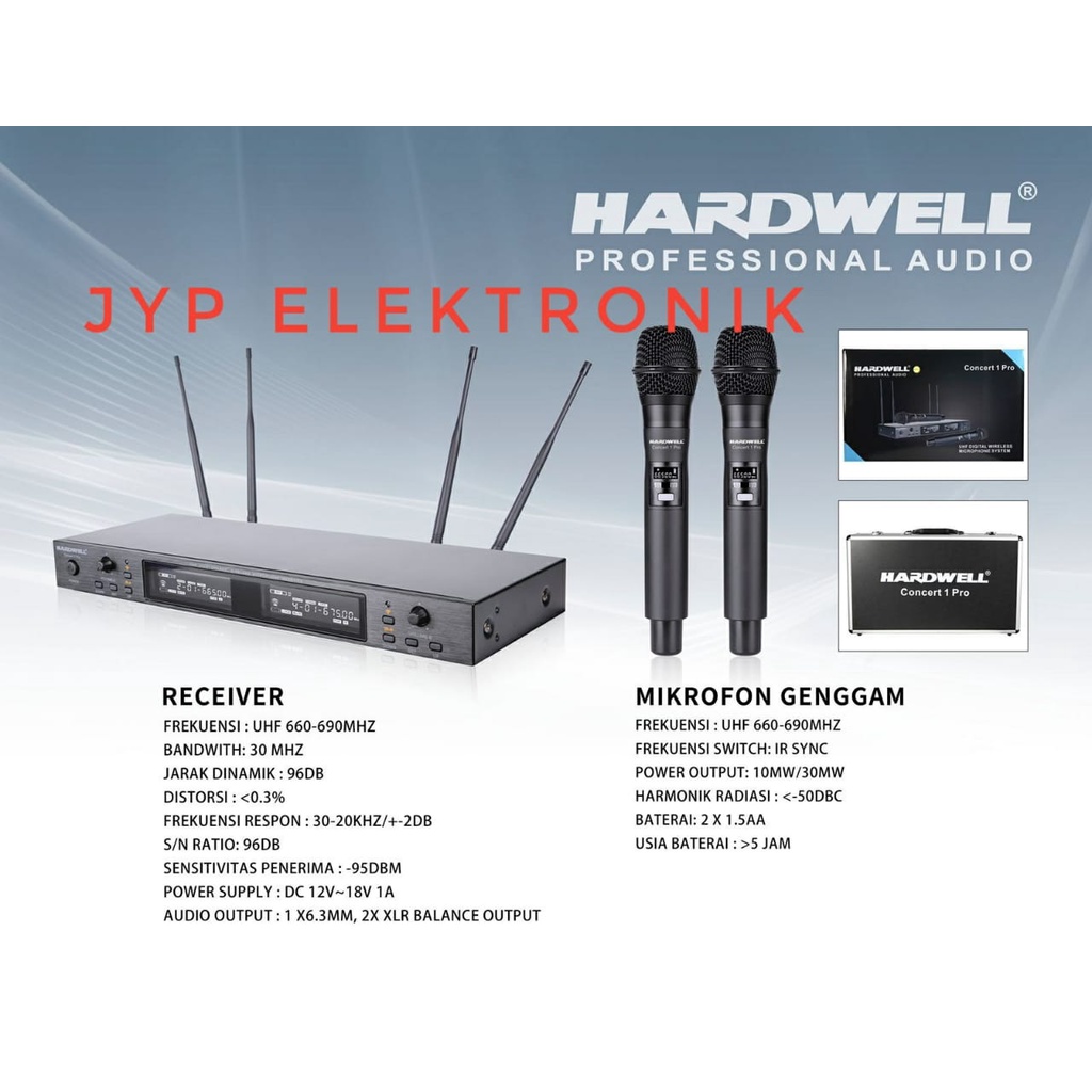 MIC WIRELESS HARDWELL CONCERT 1 PRO / CONCERT 1PRO ORIGINAL HANDHELD