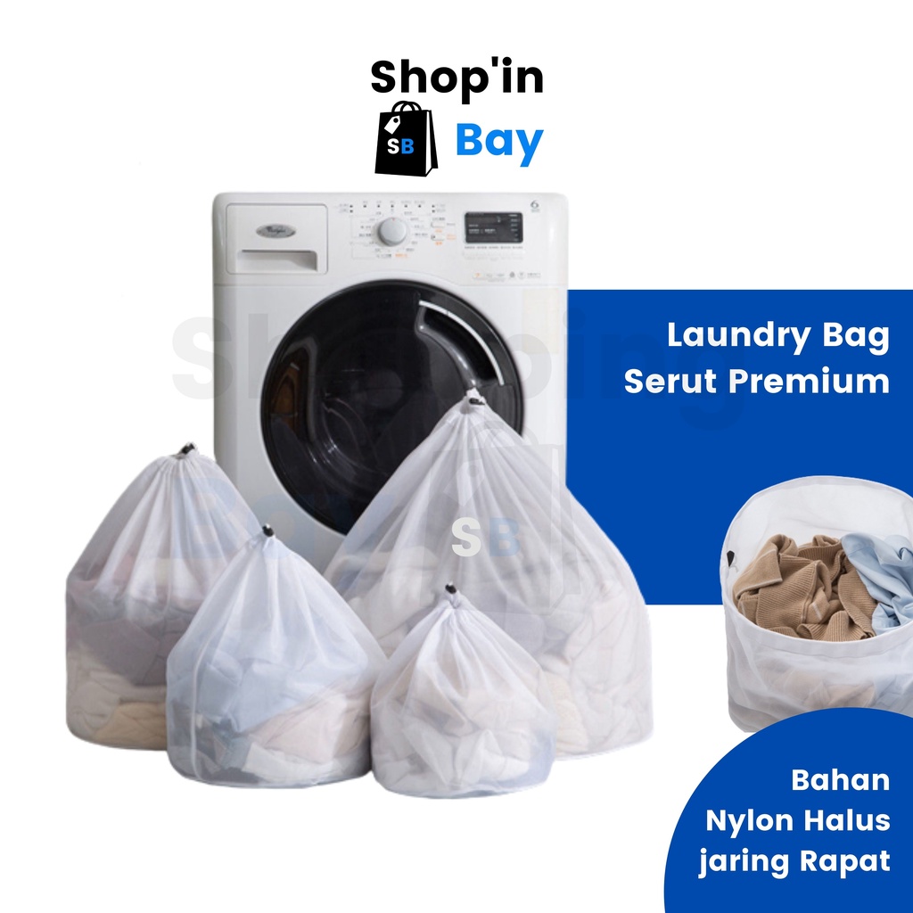 Laundry Bag Serut Laundry Net Serut Kantong Jaring Bra Jaring Serut