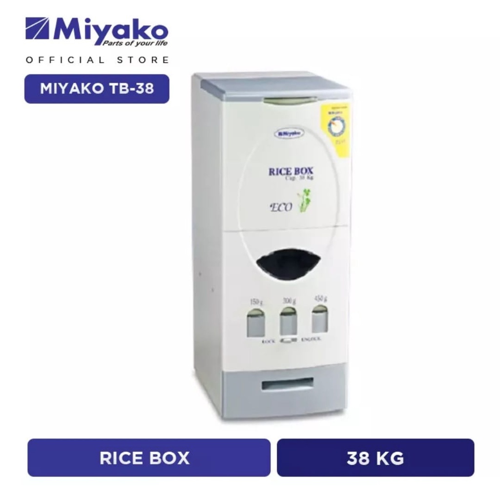 Rice Box Miyako TB 38 Tempat Beras Miyako 38kg Box Beras Miyako 38 Storage Beras Miyako TB 38