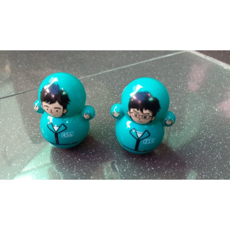 hokkiterus21⭐⭐⭐⭐⭐ BONEKA GOYANG SQUID GAME tumbler squid game mainan anak squid game toys B006-HIJAU