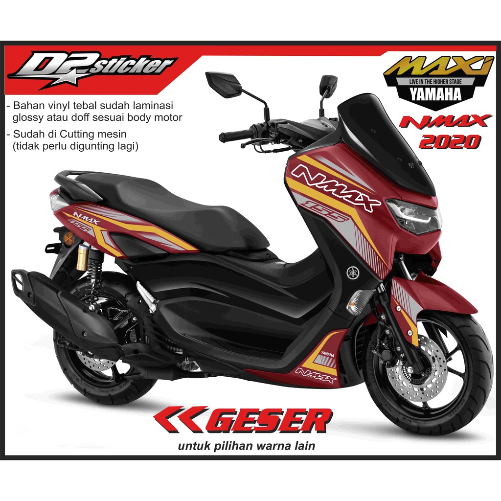 Stiker Striping New Nmax 2020 Grafis Merah