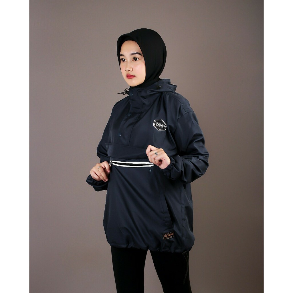 Jaket wanita patasut cagoule navy djb-jaket parasut wanita-jaket original ag011607cs5