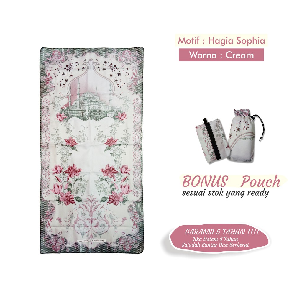 NEW MOTIF !!! Sajadah Traveling / Sajadah Travelling Pouch Serut / Pouch Slettng / Sajadah Batik Min