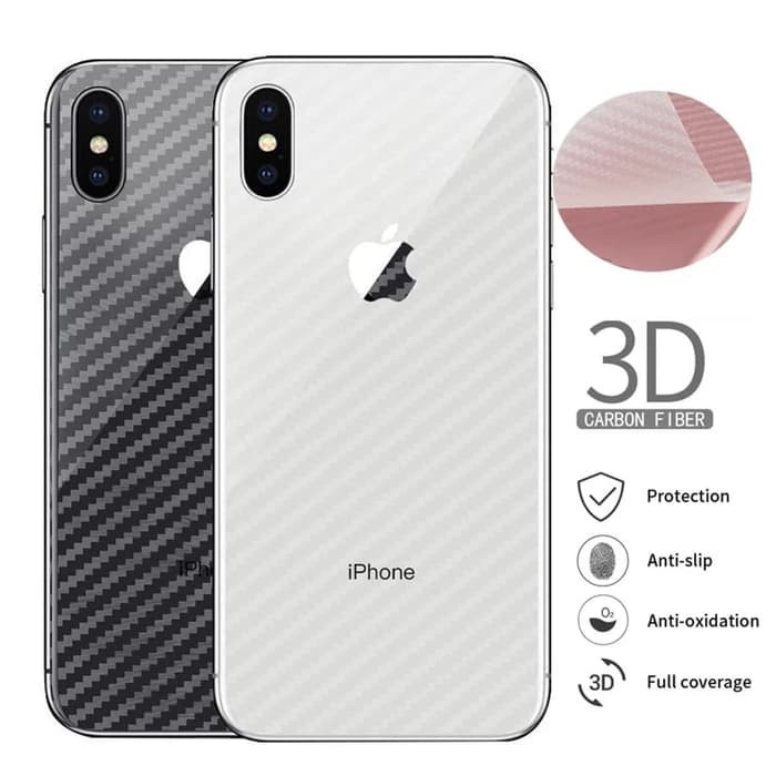 Back Skin Carbon For Iphone XS Max - Skin Carbon Iphone XS Max