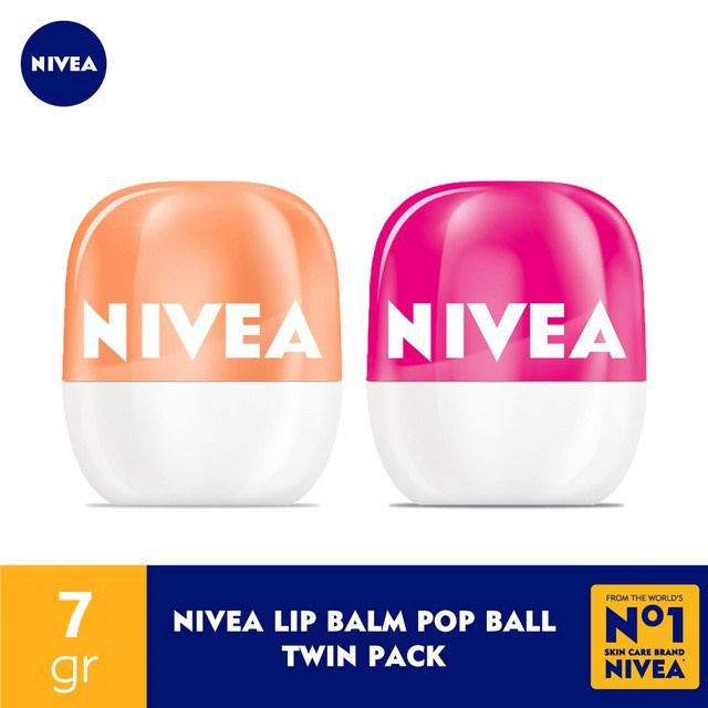 NIVEA POP-BALL LIP BALM 24HOUR MELT-IN MOISTURE 7GR