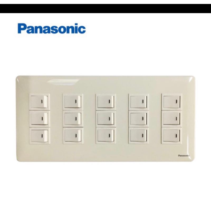 saklar sakelar grid switch panasonic 6gang 12gang 15gang 9gang grit switch panasonic full color