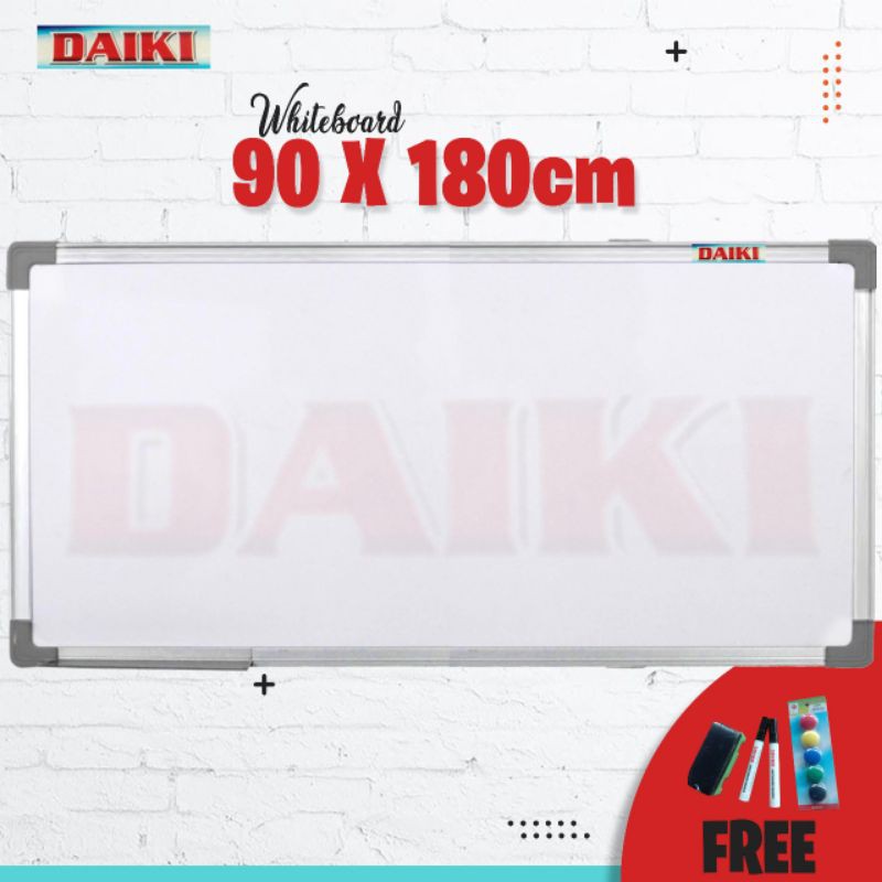 papan tulis   whiteboard magnetic daiki uk 90x180 cm