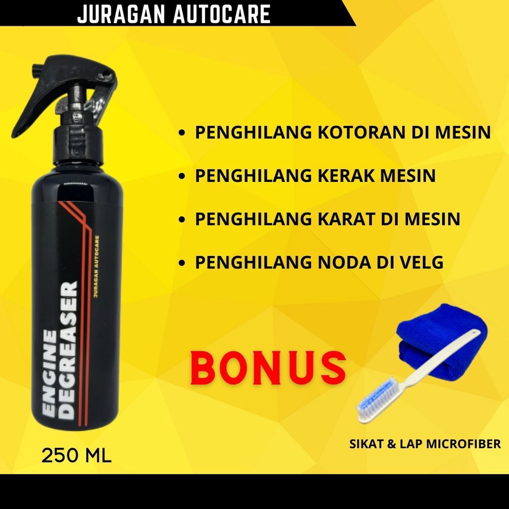 Paket 3 IN 1 - Pembersih Jamur Kaca Kerak Mesin Interior Mobil Paling Ampuh 250ml Juragan Autocare